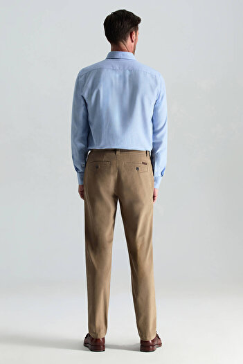 Hemington Pamuk Kaşmir Karışım Camel Chino Pantolon
