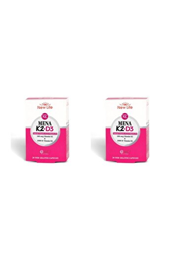New Life Mena K2+D3 30 Capsules 2 Pieces