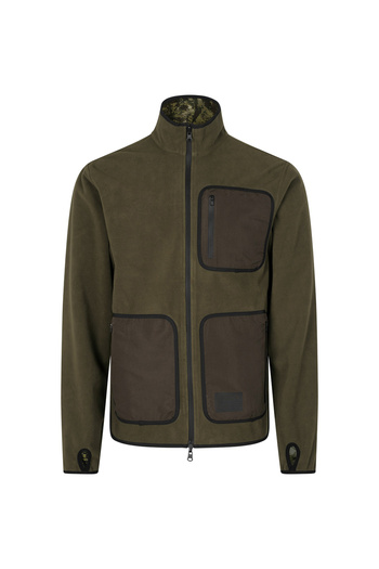 Seeland Reversible Fleece Jacket Elements Rogue, Light Pine/Invis Green