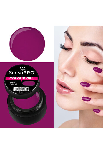 SensoPRO Milano Neon Purple Colored UV Gel 5ml,
