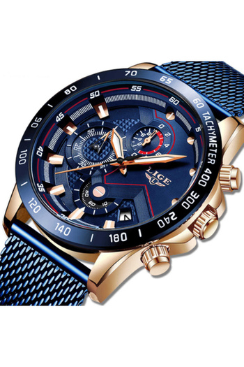 Lige Men's watch, Lige, Business, Casual, Sport, Japanese Quartz, Shock and scratch resistant