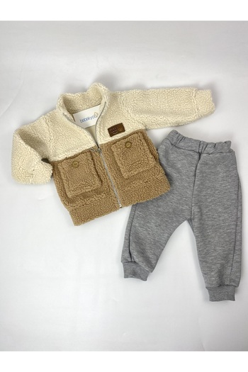 bebekyol Lamb Pocket Winter Baby Set