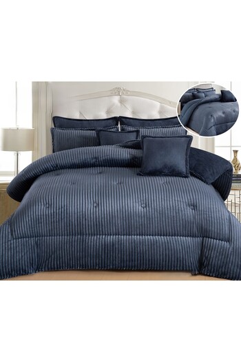 SNOOZYL Hotel-style double bedspread made of soft velvet and luxurious fur