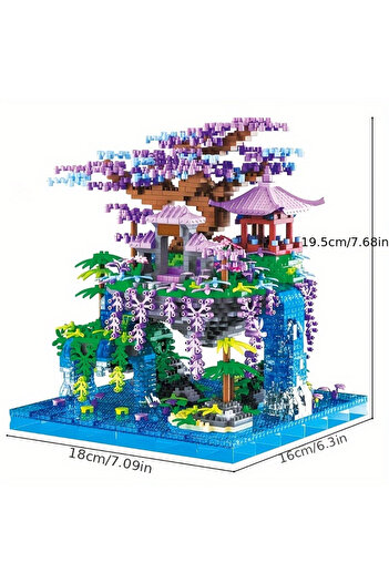 Choice 61032 1460 Particles, Fairy Pavilion Building Blocks, Suitable for Holidays, Birthdays, New Year Gif