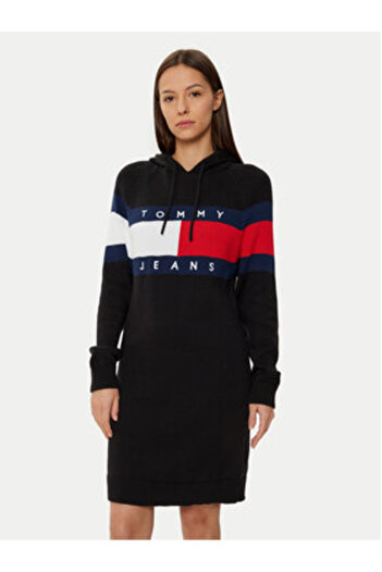 Tommy Jeans Women's Knitted Dress DW0DW19470 Black
