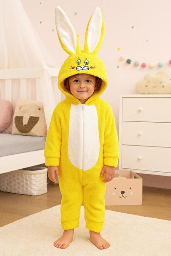 Bilge Trend Baby Boy Children's Welsoft Plush Rabbit Ear Costume Winter Sleeping Bag