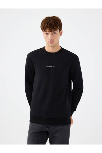 Loft Regular Fit Black Men's Sweatshirt Lf2034268