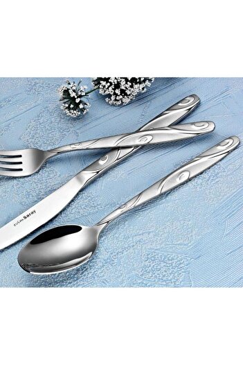 Evimsaray 90 Piece Cutlery Set with Satin Matte Finish S-1609