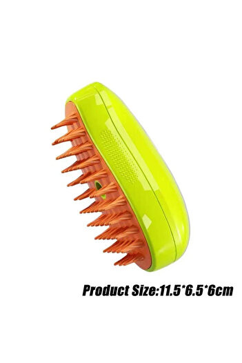 Choice Green-1PC Steamy Dog Brush Electric Spray Cat Hair Brush 3 in1 Dog Steamer Brush for Massage Pet Gro