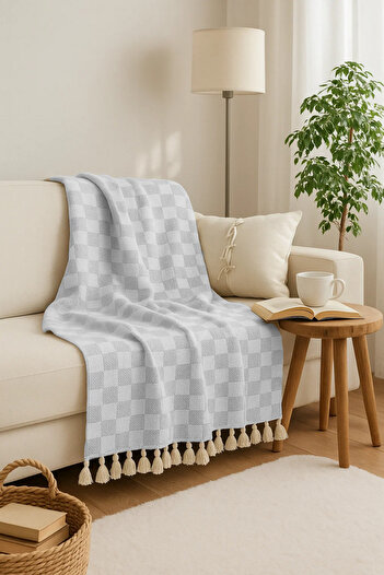 Miabella Home MULTI PURPOSE THROW - CHECKERED DESIGN