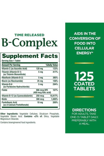 Nature's Bounty Time Release B-Complex Plus Vitamin C