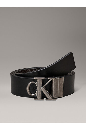 Calvin Klein Men's Monogram Plaque 35mm Belt
