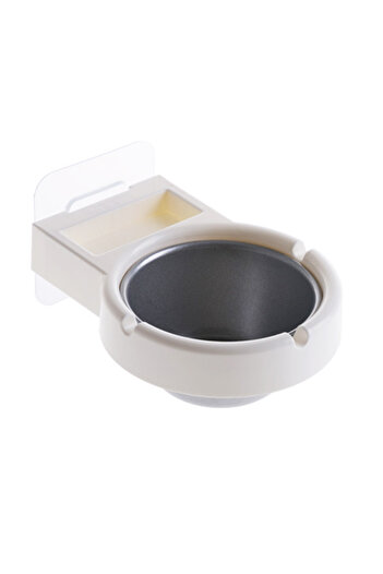 Choice white Stylish Wall-mounted Stainless Steel Ashtray for Home or Office Use