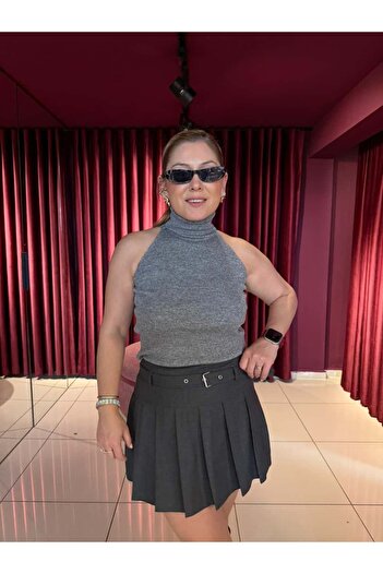 Serpirella Butik Turtleneck Sleeveless Sweater