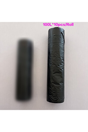 Choice 10pcs100L 50L/100L Kitchen Household Extra Thick Drawstring Type Garbage Bag,Bathroom Trash Bag,Disp