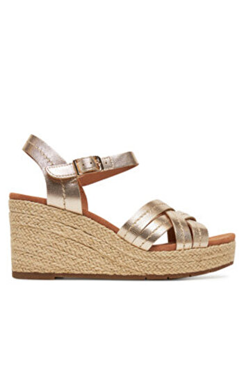 CLARKS Γυναικείες εσπαντρίγιες χρυσές CLARKS-26181463 CHAMPAGNE