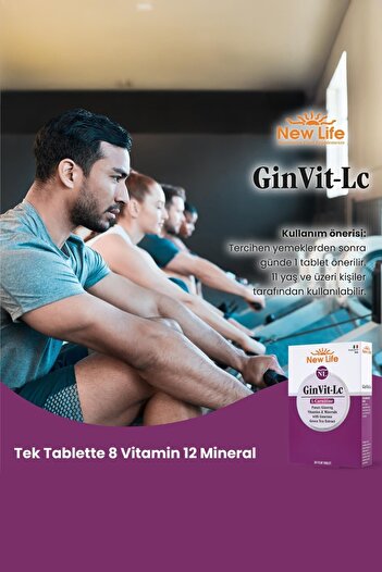 New Life Ginvit-Lc L- Carnitine 30 Film Tablets 2 Pieces