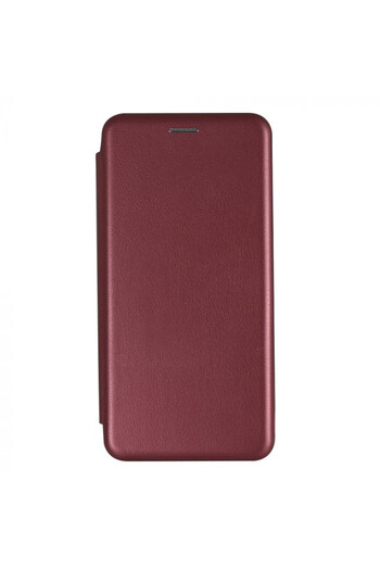 Optim Solution Book Case for Samsung Galaxy A01 Core, Proficient Protection, Burgundy