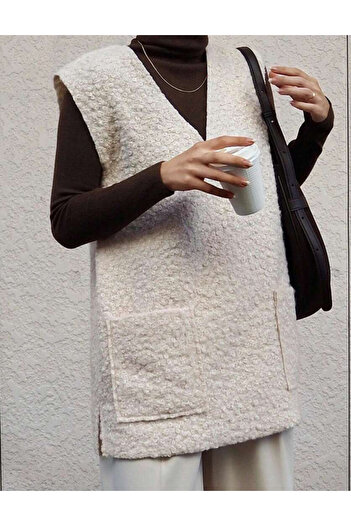 SHEIN FRIFUL vest, cream