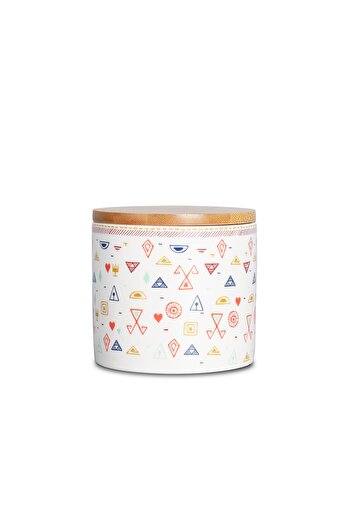 SHOPIENS Recipient for ingredients, EY3540, porcelain, multicolor, 10 x 9.5 cm, 450 ml