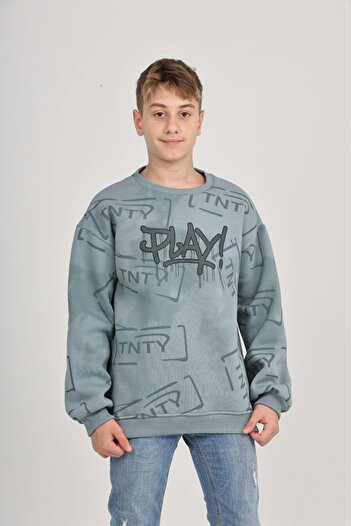 Toontoy Boy's Play Printed Sweatshirt