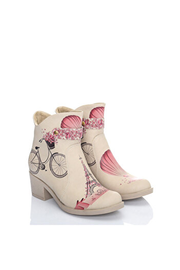 Cotto Shoes Πολύχρωμες Γυναικείες Μπότες