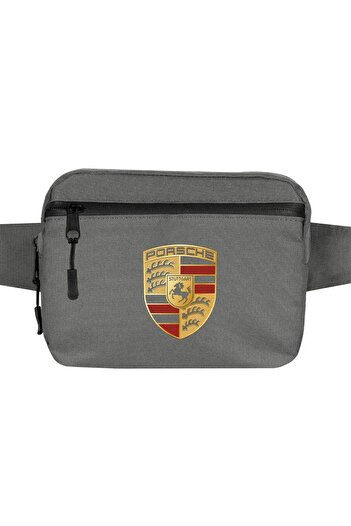 CrowsGate Porsche Logo Waist Bag Gray Color