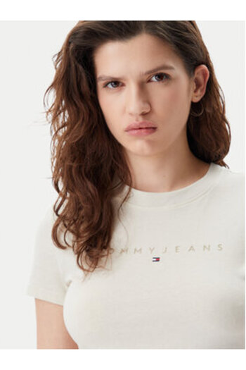 Tommy Jeans Women's T-Shirt DW0DW20315 Beige