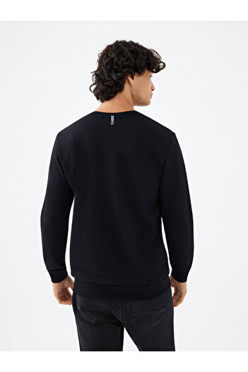 Loft Regular Fit Black Men's Sweatshirt Lf2041134
