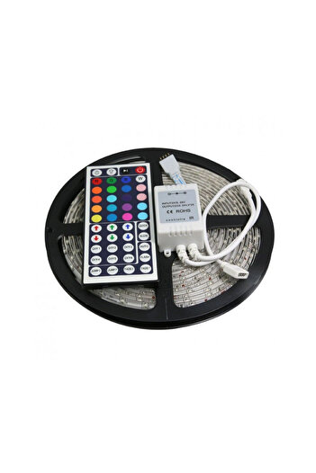 TEHNOSHOP 5m RGB LED strip, 300 LEDs, remote control, multicolor and flexible