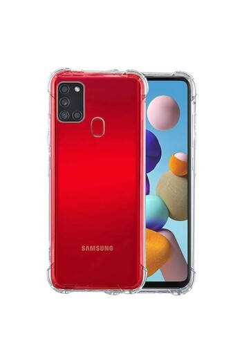 FILL Case compatible with Samsung Galaxy A21s, Perfect Grip, R205, Plastic, Clear
