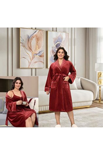 TALENA Women's velvet robe