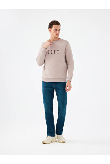 Loft Regular Fit Light Brown Men's Sweatshirt Lf2041102