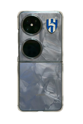 Aura Select Al - Hilal Club Logo Design Set, Metal Phone Sticker/Metal Laptop Stickers X2