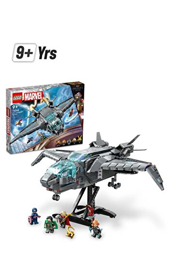 LEGO Marvel The Avengers Quinjet 76248 Building Toy Set; Avengers Aircraft With Thor, Iron Man, Blac