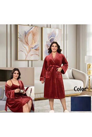 TALENA Women's velvet robe