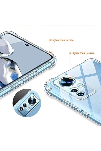 FILL Case compatible with Xiaomi 12/12X, Safe Protection, R240, Plastic, Clear