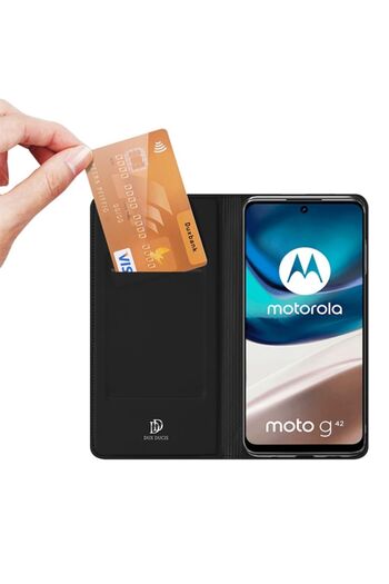 FILL Phone Case Compatible with Motorola Moto G42, Impact Resistant, X918, Plastic, Pitch Black