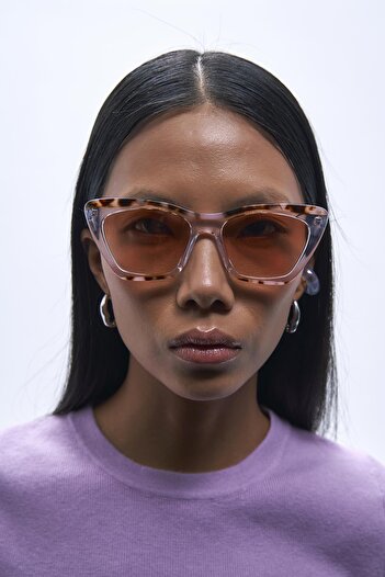 Bilge Karga Thea Clear Brown Gradient Sunglasses