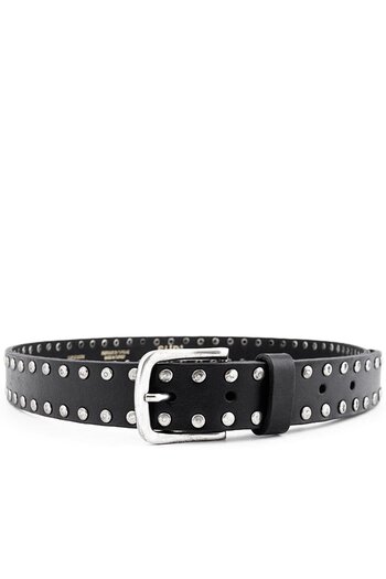 Rakerplus Genuine Leather Black Metal Detailed Girl's Belt