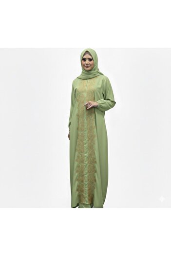 ELEGANT G Embroidered prayer shawl {zipper} luxury tie with scarf