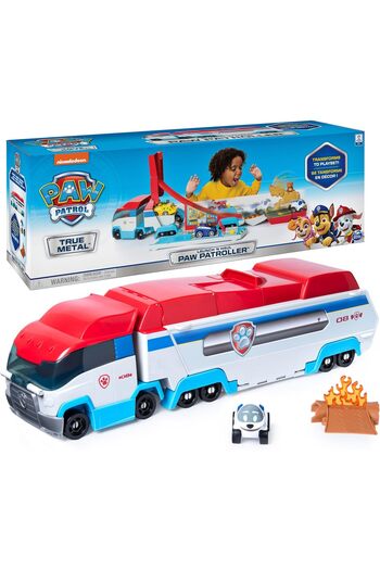 PAW PATROL , Launch’N Haul PAW Patroller, Transforming 2-in-1 Track Set for True Metal Die-Cast Veh