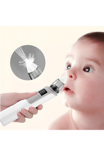 Bell Electric Nasal Aspirator for Babies and Children, Portable, Silent, 6 Power Levels, USB Rechargeable