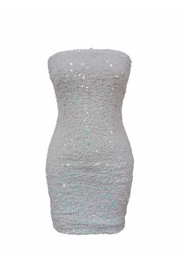 AURA Katie Velvet Sequin Dress