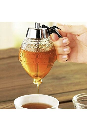 Pronett Dispenser for Honey and Syrup, Pronett, 200ml, Transparent, 14x7cm
