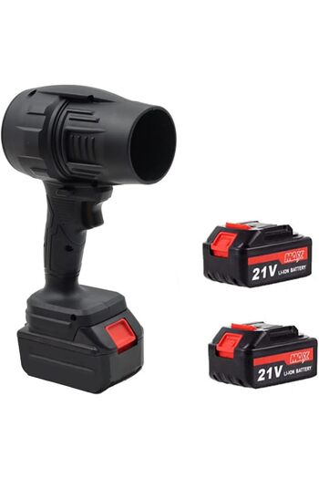 Generic 21V Turbo Cordless Leaf Blower - 2PCS Large-Capacity Batteries, Lightweight Body, Turbine M