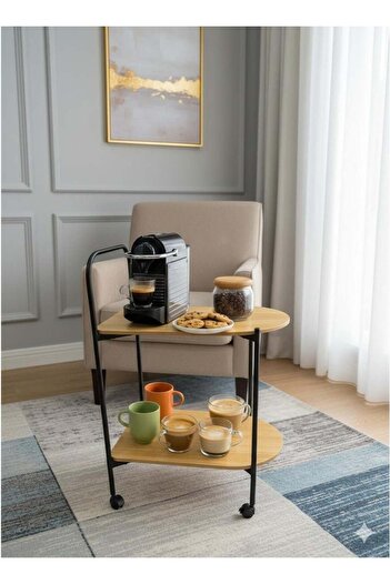 Generic Two-tier multipurpose rolling service cart for storage and organization