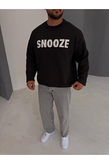 Baycombine35 Snoze Oversize Printed Sweater