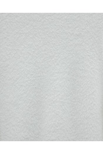 Modamorfo Bearded Long Loose Knitwear Tunic -White