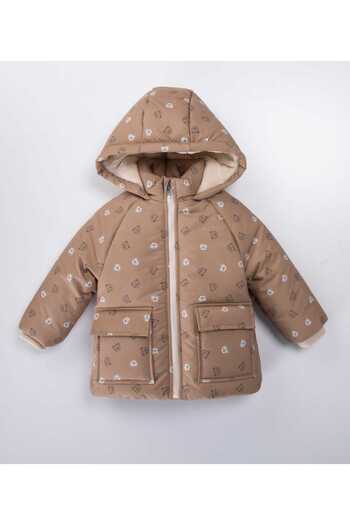 Midimod 2-7 Years Old Hooded Fleece Thickened Boys' Coat